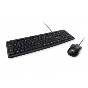 Equip 245200 Wired Keyboard and Mouse Combo [USB, QWERTY Germany layout, 105 key, 1000 DPI, Black]